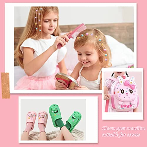MAYCREATE® Hair Gem Stapler, Quick Hair Gems Stamper for Girls Women with 180pcs Gems Kit, Hair Glitter Rhinestones, Bling Hair in Seconds Hair-Safe Styling Hair Accessories for Birthday, Party - Image 5