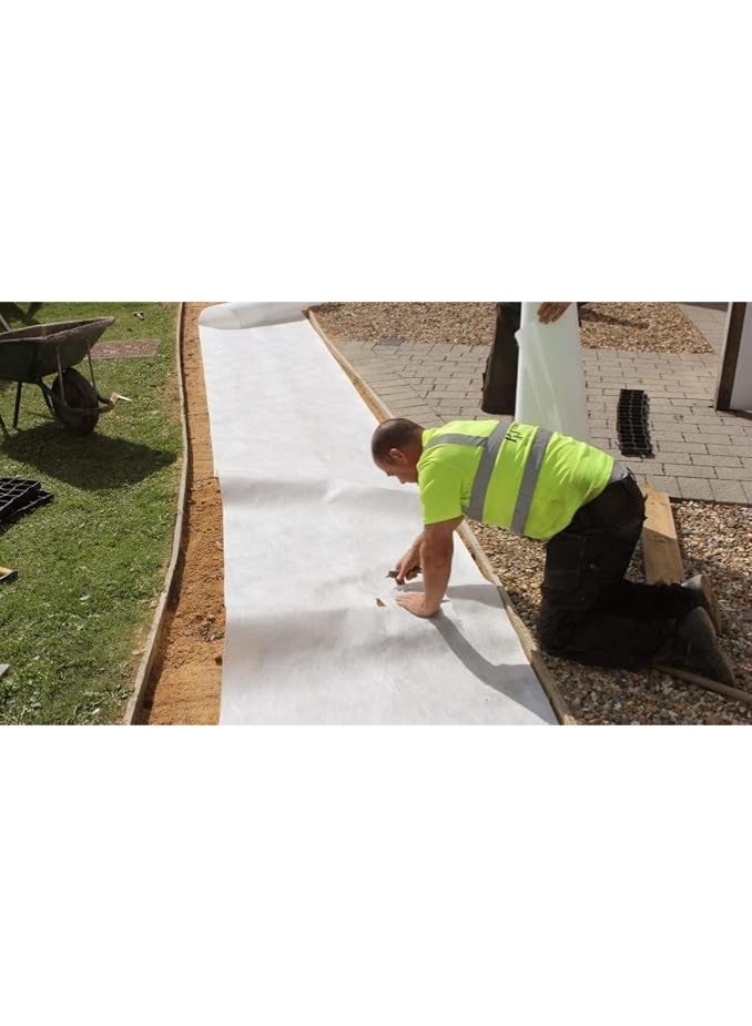 Premium Geotextile Strong Fabric for Gardening & Landscaping, Weed Control and Soil Protection, 2m x 10m - Image 2