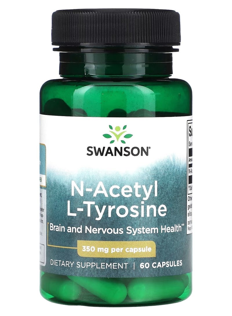 Swanson, N-Acetyl L-Tyrosine, 350 mg, 60 Capsules