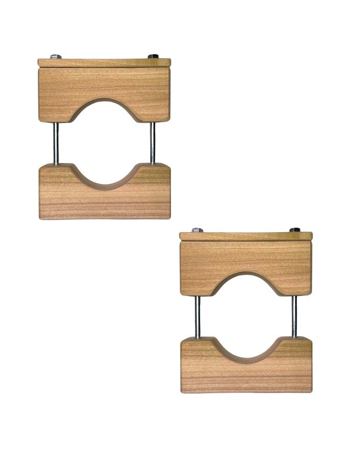 Cardinal Gates RC Round Clamp for Safety Gates - No Hole Baby Gate Banister Adapter - Wooden Baby Gate Mounting Kit - Made in the USA - 2 Pack - Image 1