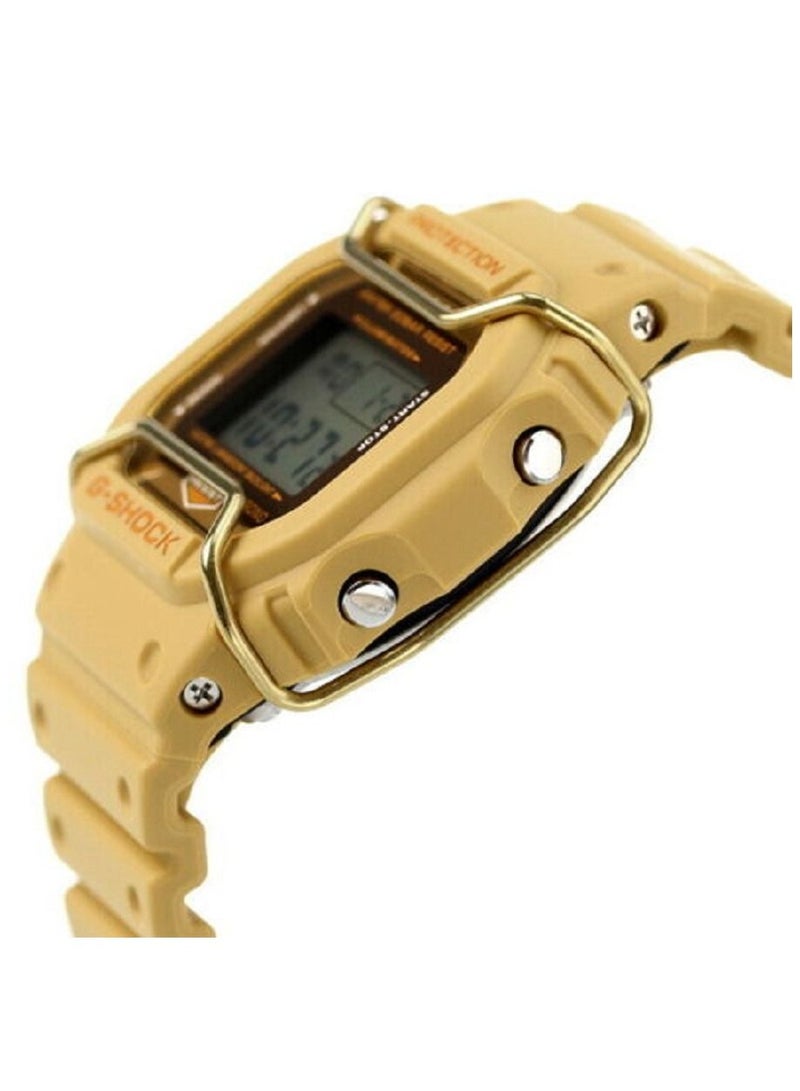 Casio Men Watch G- Shock Digital Metallic Face Protectors Clear Dial Resin Band DW-5600PT-5DR. - Image 2