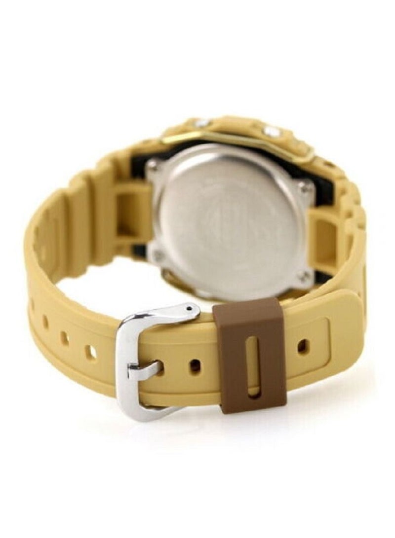 Casio Men Watch G- Shock Digital Metallic Face Protectors Clear Dial Resin Band DW-5600PT-5DR. - Image 3