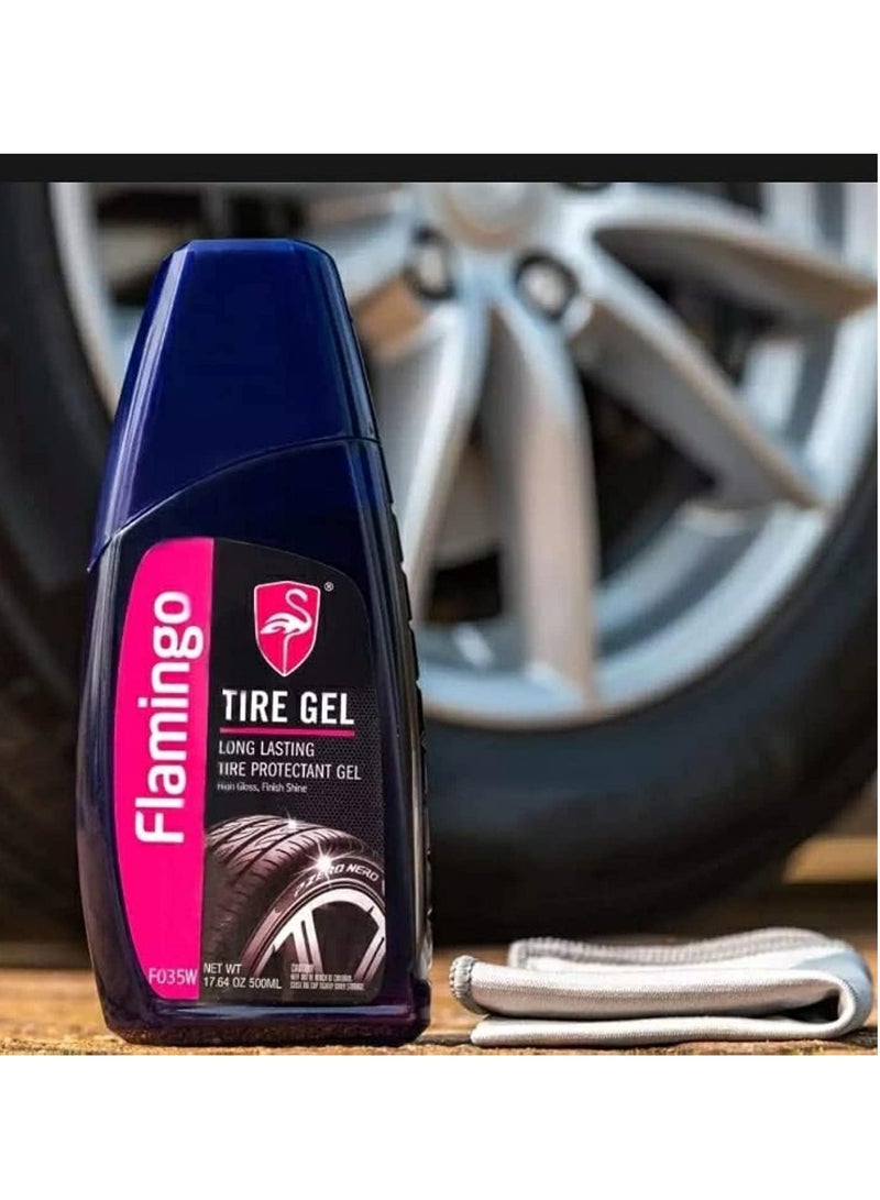 جل إطارات السيارة، جل حماية الإطارات طويل الأمد، جل إطارات قائم على الماء 500 مل - Image 2