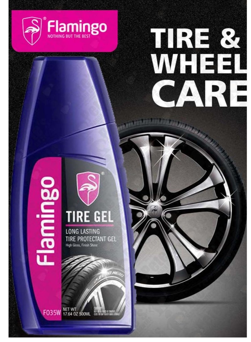 جل إطارات السيارة، جل حماية الإطارات طويل الأمد، جل إطارات قائم على الماء 500 مل - Image 1