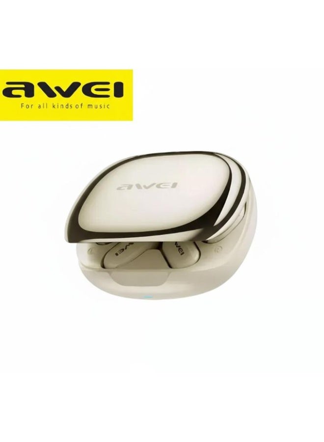 Awei Earphone - TZ10 - Sports IPX4 Waterproof Over-Ear Suitable for TVs, Cell Phones and Cell Phones - Beige - Image 2