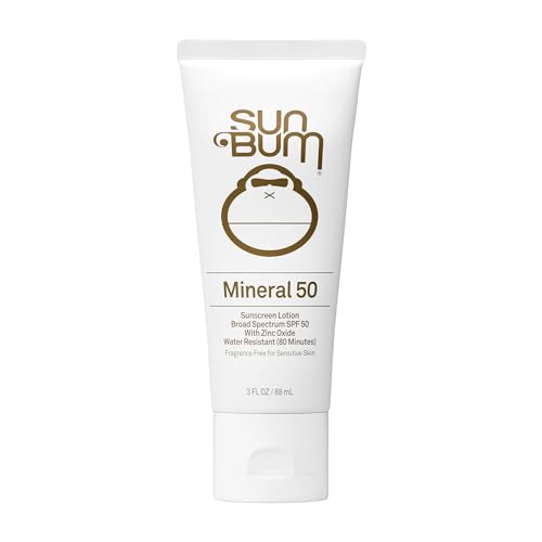 Sun Bum Mineral SPF 50 Sunscreen Body Lotion - Broad Spectrum Moisturizing Sunscreen with Vitamin E - Vegan and Hawaii 104 Act Compliant (Made without Octinoxate & Oxybenzone) - Travel Size - 3 oz - Image 1
