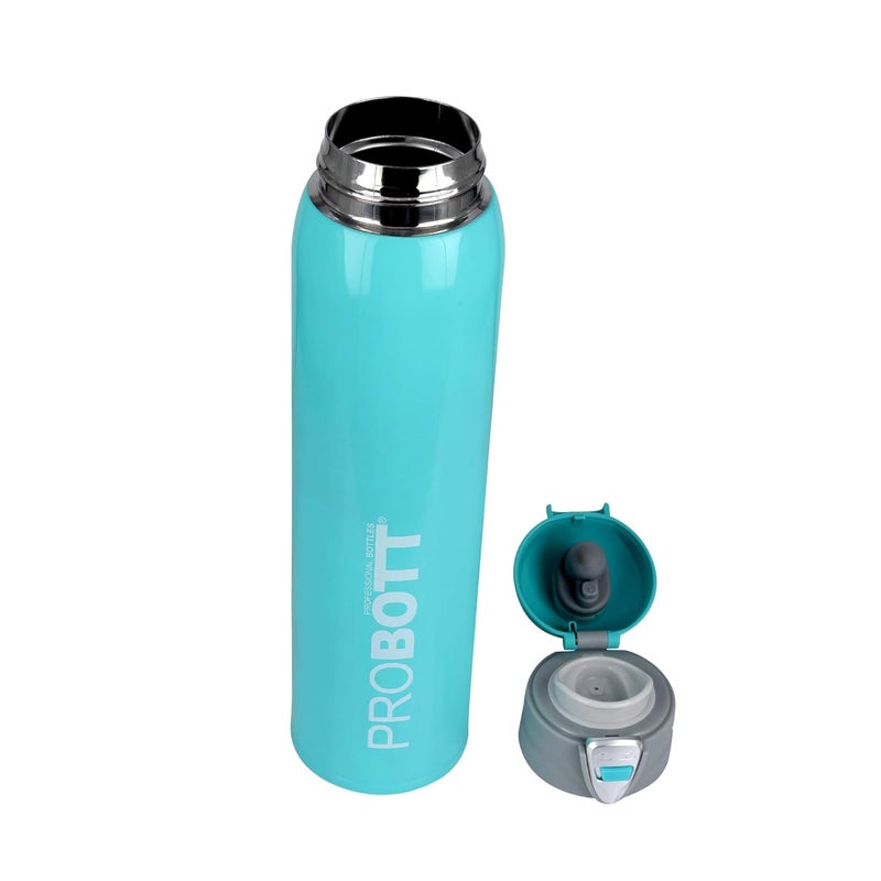 PROBOTT Thermosteel Vacuum Flask Hot & Cold Sports Bottle Each 750ml -Blue (Pack of 2) - Image 3