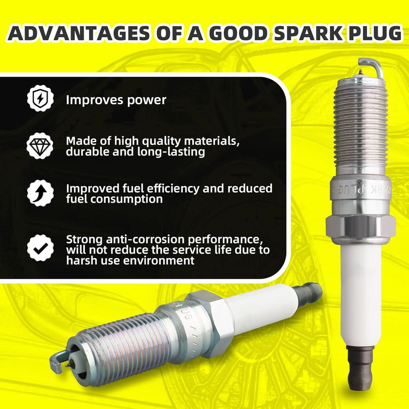 MOAUTO Set of 16 PCS Iridium Spark Plugs with Wire Set 671-8173 for Ford F150 F250 F350 E350 Super Duty 2010-2014 - V8 6.2L - Image 2