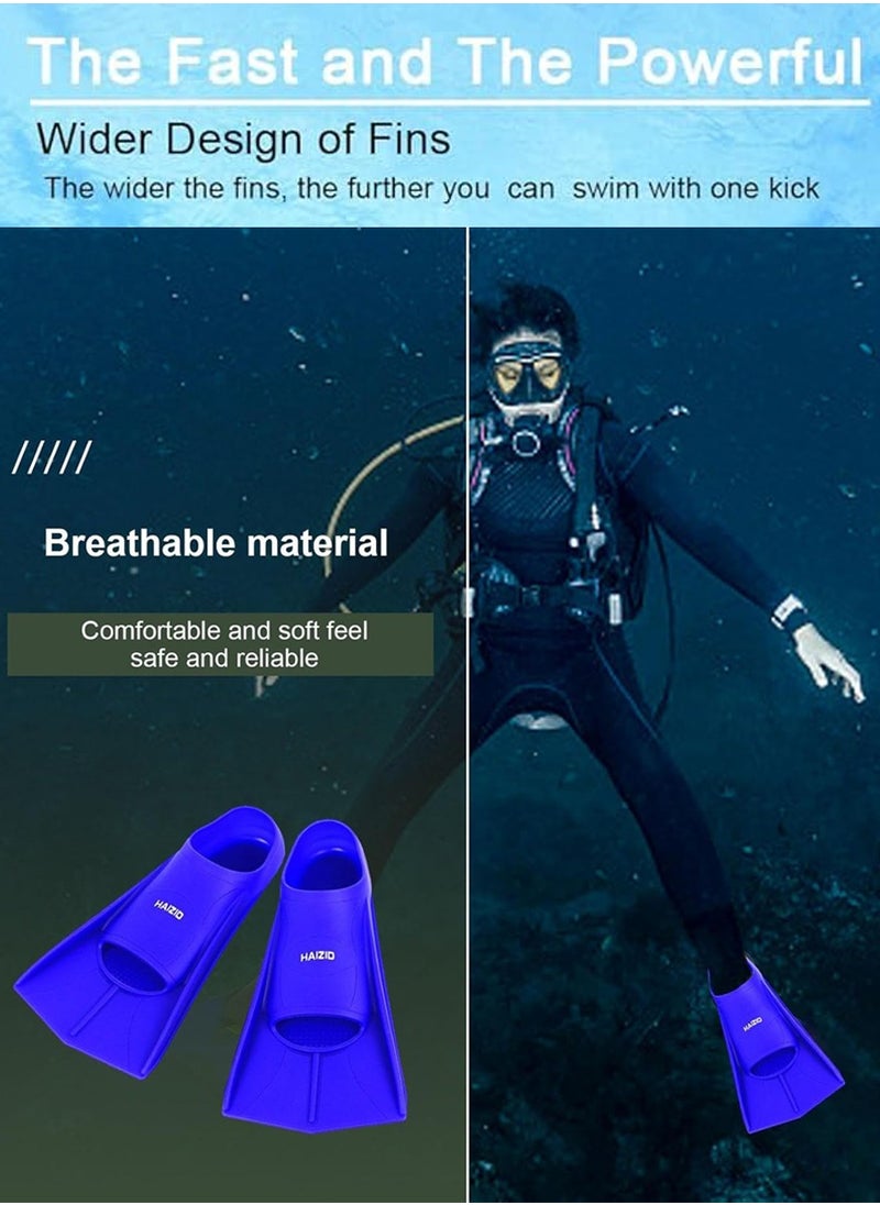 HAIZID Snorkeling Fins for Diving, Snorkeling, Scuba, Swimming, Swimming Training, Silicone Diving and Swimming Flippers Offers Stronger, Faster Kick with Greater Propulsion, for Adults Kids, Snorkeling Gear  - Image 5