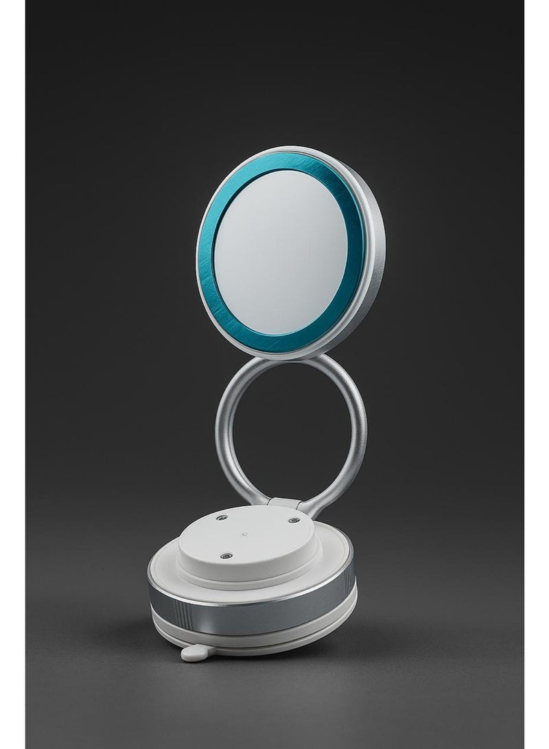 DEXO Vacuum Magnetic Suction Phone Holder,Doubled Sided Universal Cellphone Holder Stand for Car/Home/Smooth Surface/Glass Foldable and Retractable Vacuum Magnetic Suction Phone Mount Bracket(Silver) - Image 4