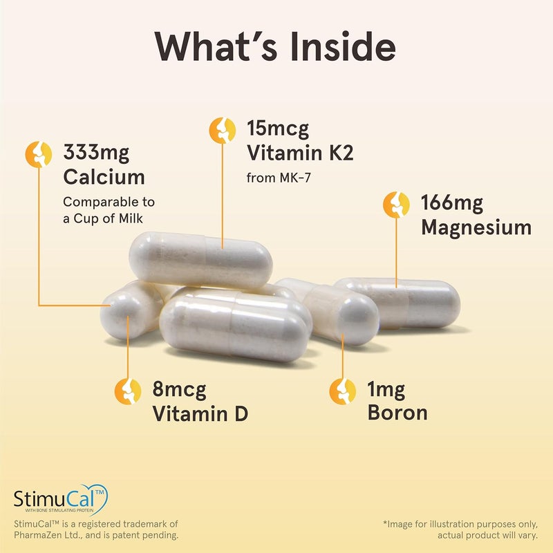 Jarrow Formulas BoneUp for Bone Density  Vitamin D3 and K2 Calcium Support 360 Capsules Promotes Skeletal Nutrition Up to 60 Days Supply - Image 3