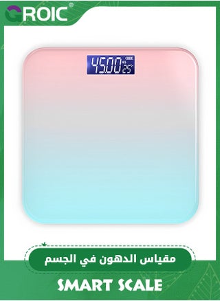 ميزان الدهون مع شاشة LCD، 16 بيانات جسدية مع كتلة العضلات، ميزان ذكي متوافق مع iOS و Android، ميزان ذكي لوزن الجسم ونسبة الدهون - pzsku/Z0BD399C993C123CDF658Z/45/1746509580/ad194a18-adf9-4f7f-9d89-ed0e0865bf8a