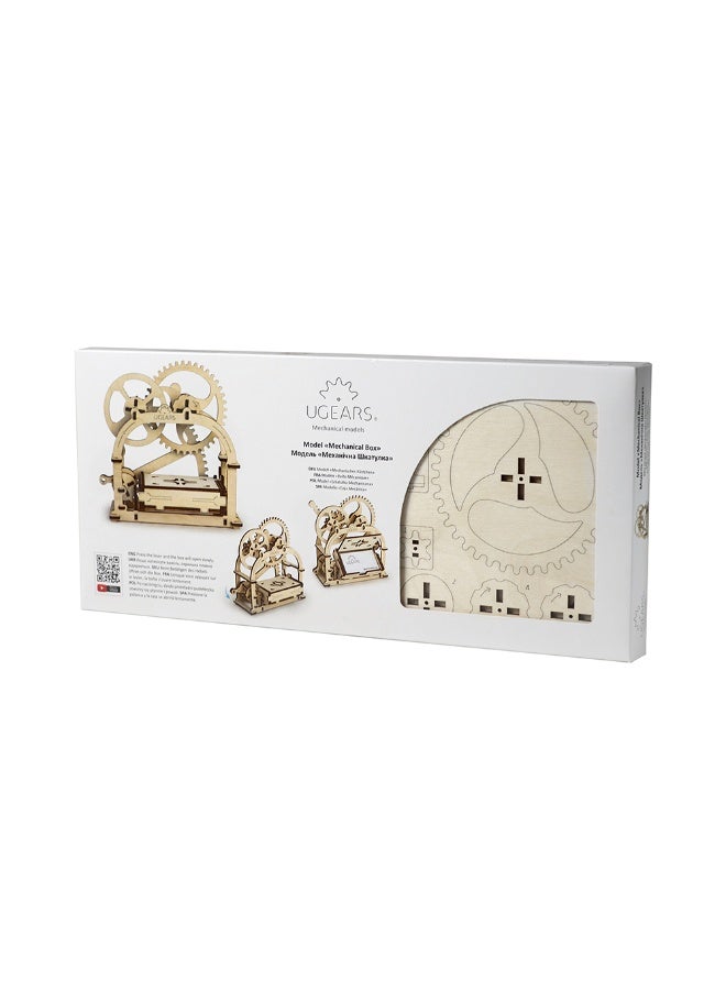 UGEARS أوجيرز، صنع في أوروبا، لغز خشبي ثلاثي الأبعاد، مجموعة نموذج ميكانيكي، طاولة، طراز عتيق، للجنسين، لعبة بناء حرفية ذاتية التجميع، مثالية للهدايا، لا حاجة للصمغ، 61 قطعة، UGR-70001 - Image 5