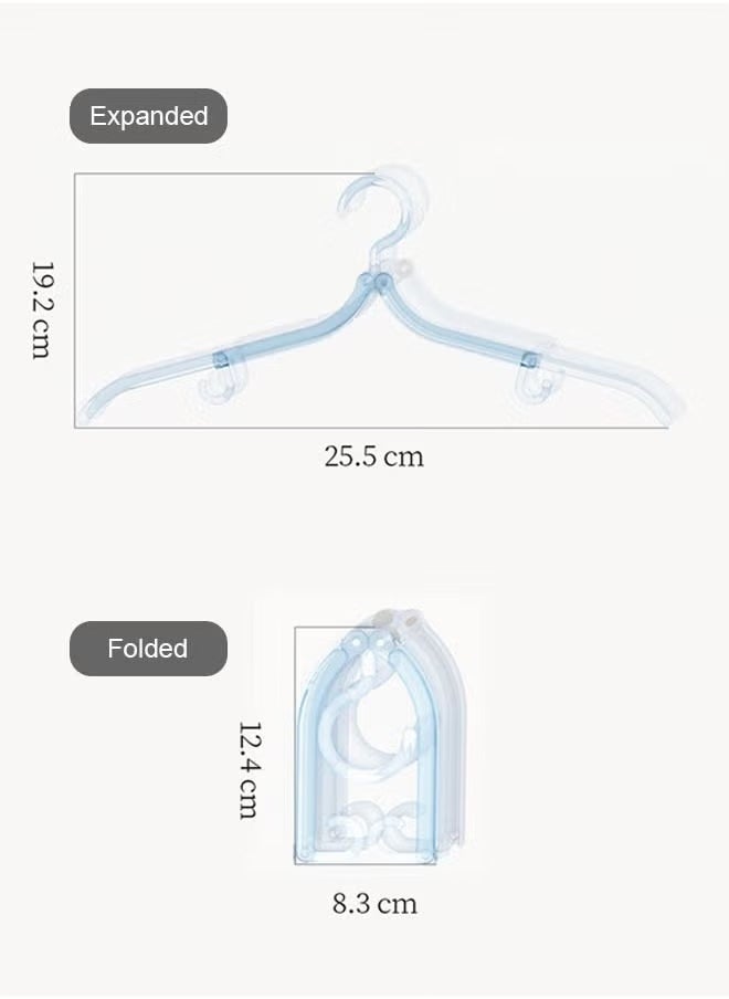 FLYROAD - 5 Pack Folding Clothes Hangers, Multi-functional Sun Hangers, Non-slip, Portable Clothes Hangers for Outdoor Travel, Business Trip Home Use - Image 1
