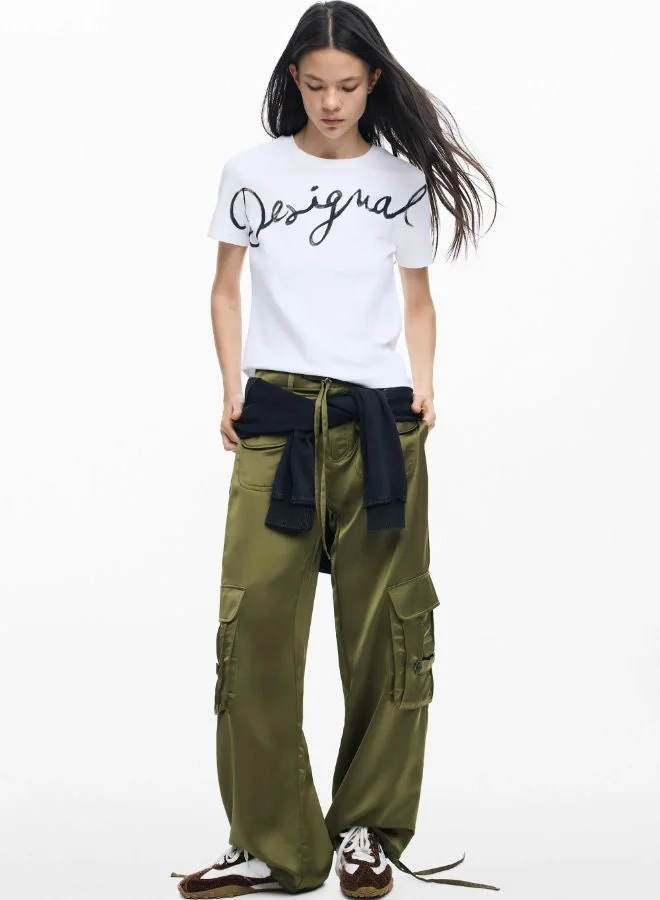 ديسيجوال قميص شعار محبوك