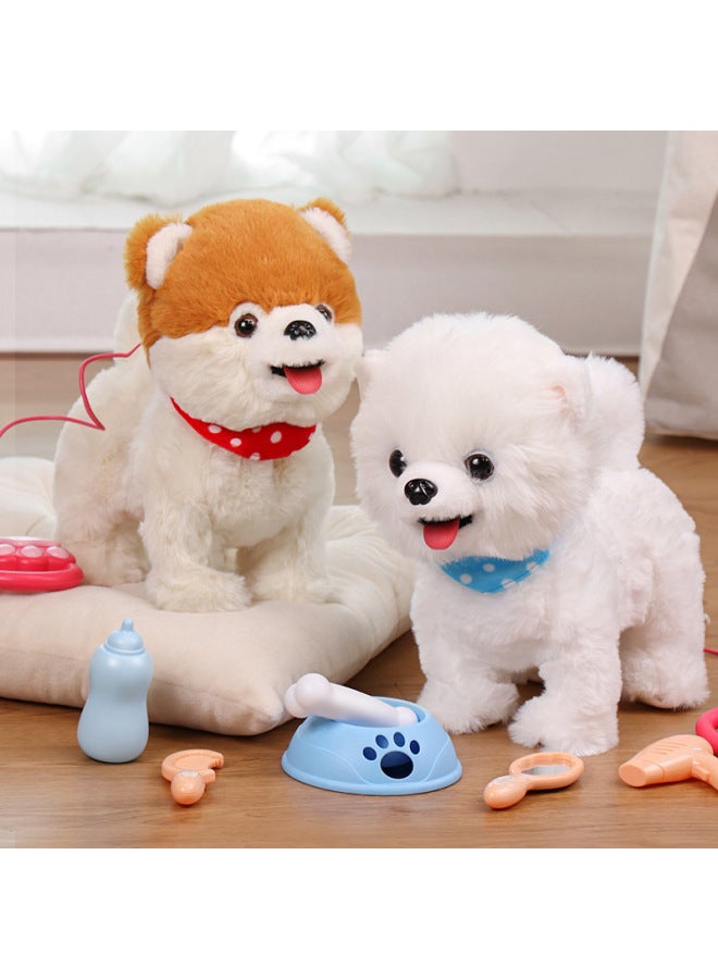 Repeat Reading Learning Speaking Licking Tongue Simulation Wangwang Children's Electric Toy Puppy Walking Intelligent Pet Dog-Color:Puppet 】-Specifications: Lasts About 60 Minutes  - Image 4