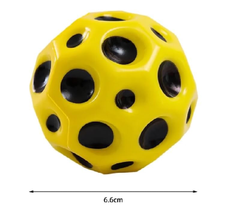 winble Moon Ball Pack of 2 � High Bounce Outdoor Fun for All Ages | Durable, Textured Grip, and Lunar Surface-Inspired Design (2) - Image 2