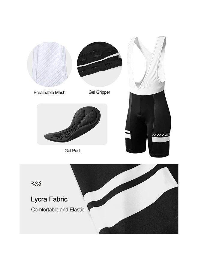 Cycling Jersey Men Set Quick-Dry Bicycle Bib Shorts Outfit Breathable Short Sleeve Bike Shirt with 3D Padded - Image 2