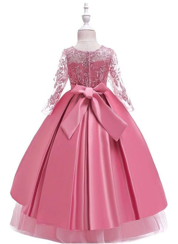 Best Gift Fashion - Girl Dress For Party Pink Color - Image 1
