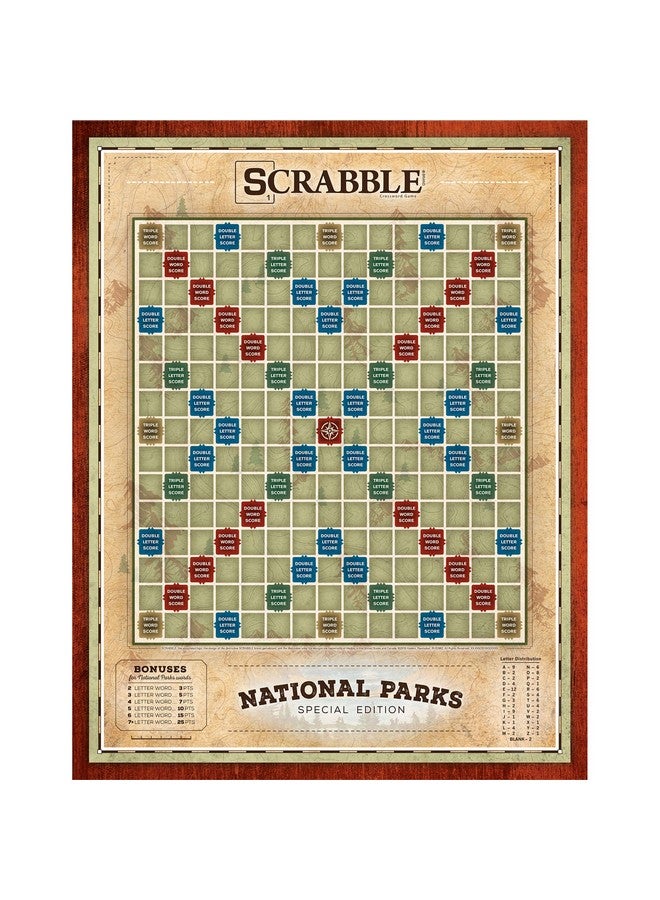 USAopoly يو إس إيه أوبولي سكربل: الحدائق الوطنية | للأعمار 8+ | 2-4 لاعبين | مجموعة واحدة، بني - Image 3