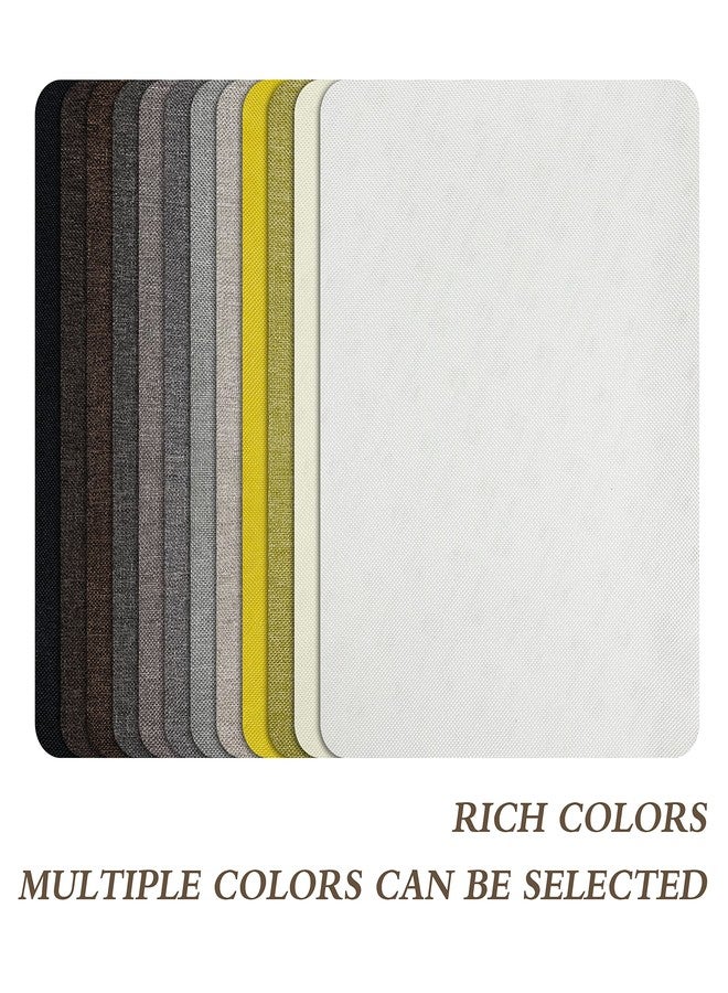 KING MOUNTAIN Fine Linen Repair Patches, Self-Adhesive Linen Fabric Patches, 8X11 inch Extra Size, Multi Color, Can be Used for Linen Sofa Repair (8" x 11",White) - Image 3