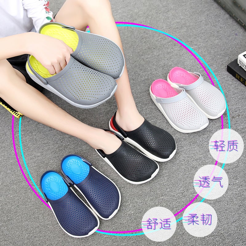 صنادل كروجر كروكس للرجال لايت رايد غير قابلة للانزلاق ناعمة القاعدة قابلة للتنفس صنادل باوتو للزوجين لصيف 2023 - Image 3