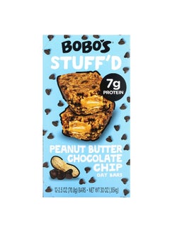 Bobo's Oat Bars Bobo's Oat Bars, Stuff'd Oat Bars, Peanut Butter Chocolate Chip, 12 Bars, 2.5 oz (70.8 g) Each  - Image 1