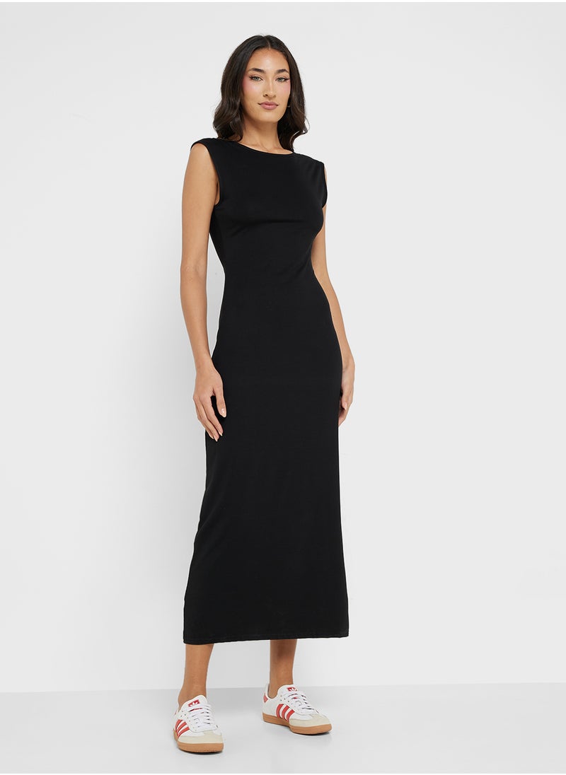 Ginger Basics - Sleeveless Bodycon Knitted Maxi Dress - Image 1