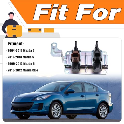 LEVANLIGHT Intake Manifold Vacuum Runner Solenoid Valve Compatible with Mazda 3 2004-2013 5 2012-2013 6 2009-2013 CX-7 2010-2012, Replaces# 4M5G-9A500 K5T46597 K5T81777 - Image 3
