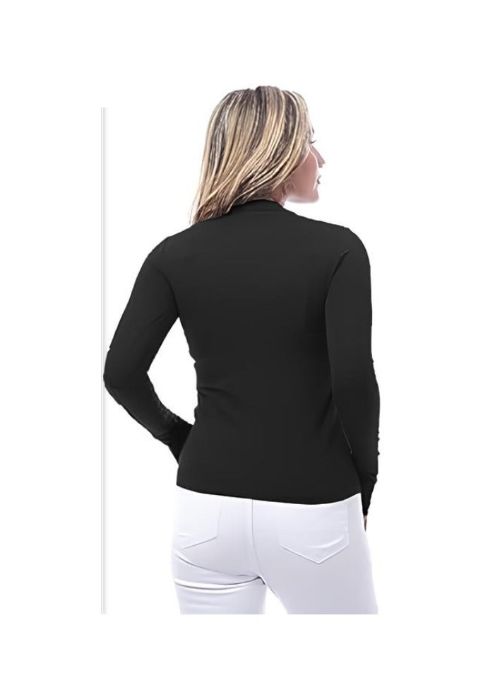 Women's Lolita Neck Bodysuit - Soft and stretchy Lycra fabric for undergarment  - Image 1