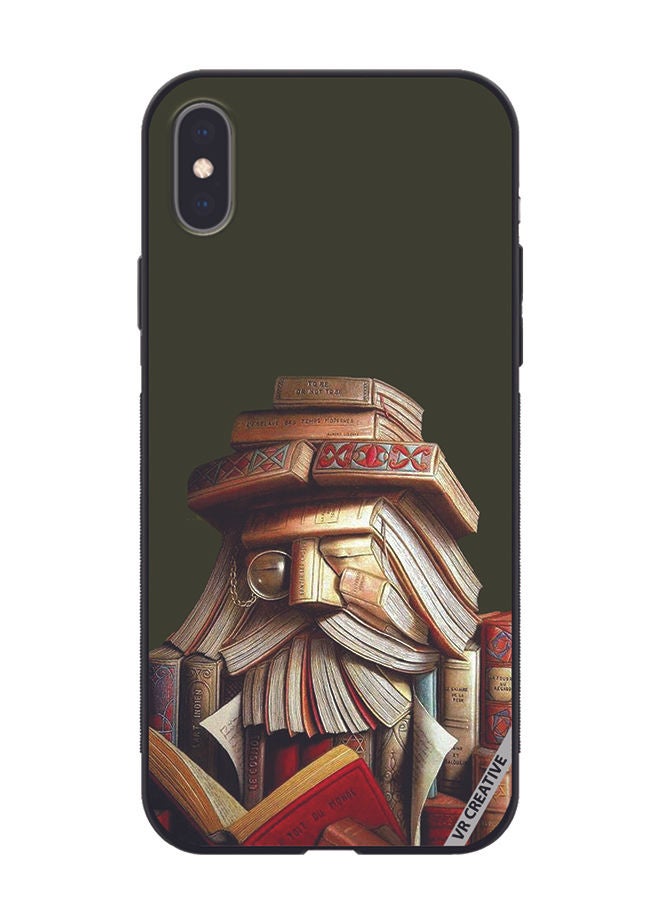 VR CREATIVE Protective Case Cover For Apple iPhone XS Max Books Design Multicolour - Image 1