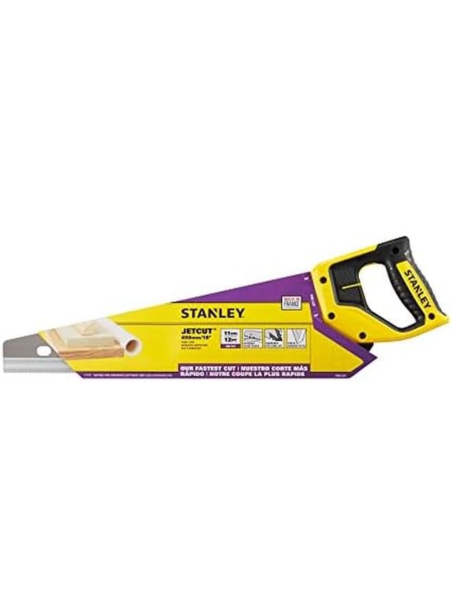 Stanley 2 15 595"Jet Cut" Fine Hand Saw Multi Color 450 mm  - Image 3