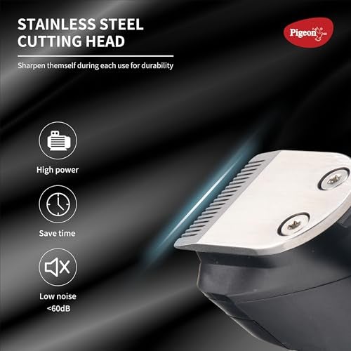 Pigeon 3 In 1 Multi-purpose Grooming Kit for Men | Trimmer, Shaver, Nose & Ear Trimmer | Stainless Steel Blade | USB Type C Charging | 120 Min Runtime | 2 HR Charge Time | 2 Years Warranty - Image 5