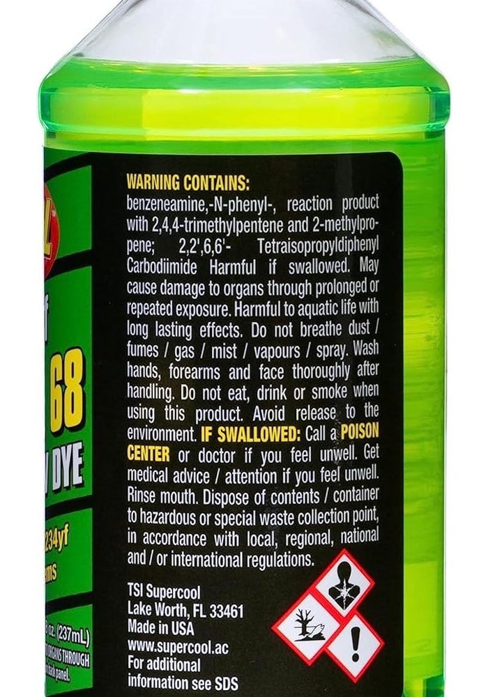 TSI Supercool 1234yf EV POE Oil with UV Dye - 8oz - Image 3