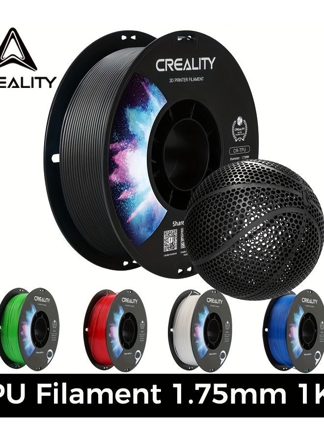 كرياليتي خيوط TPU 1.75 مم عالية الصلادة مرنة 1 كجم خيوط الطباعة ثلاثية الأبعاد خضراء - Image 2