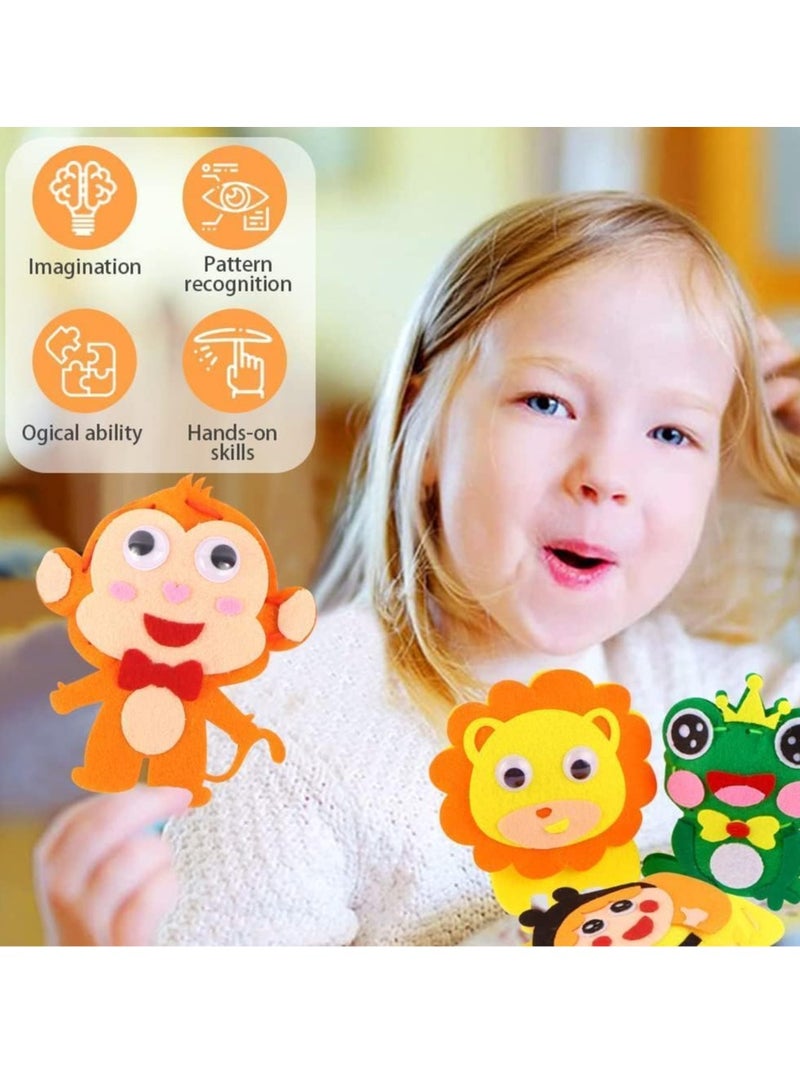 Toddler Arts and Crafts for Kids, Animal Sewing Sets, 6 Pcs, Ages 2-6, Unisex, Non-Foldable - Image 4