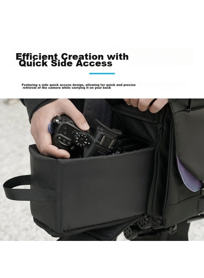 Cwatcun Shoulder Camera Bag, Photography Bag, Crossbody Shoulder Professional Camera Bag, Stylish Uni Commuter Bag, Suitable For Fuji, Sony, Canon, Leica Dslr Camera Bags - Image 3