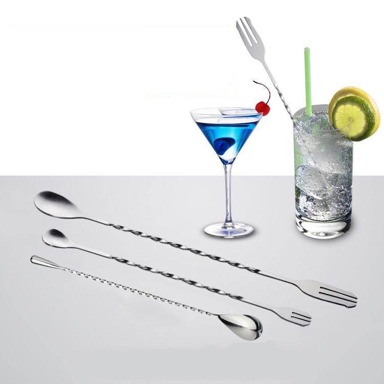 general 304 Stainless Steel Bar Spoon for Cocktails and Drinks, Long Twist Handle Mixing Spoon - Image 3