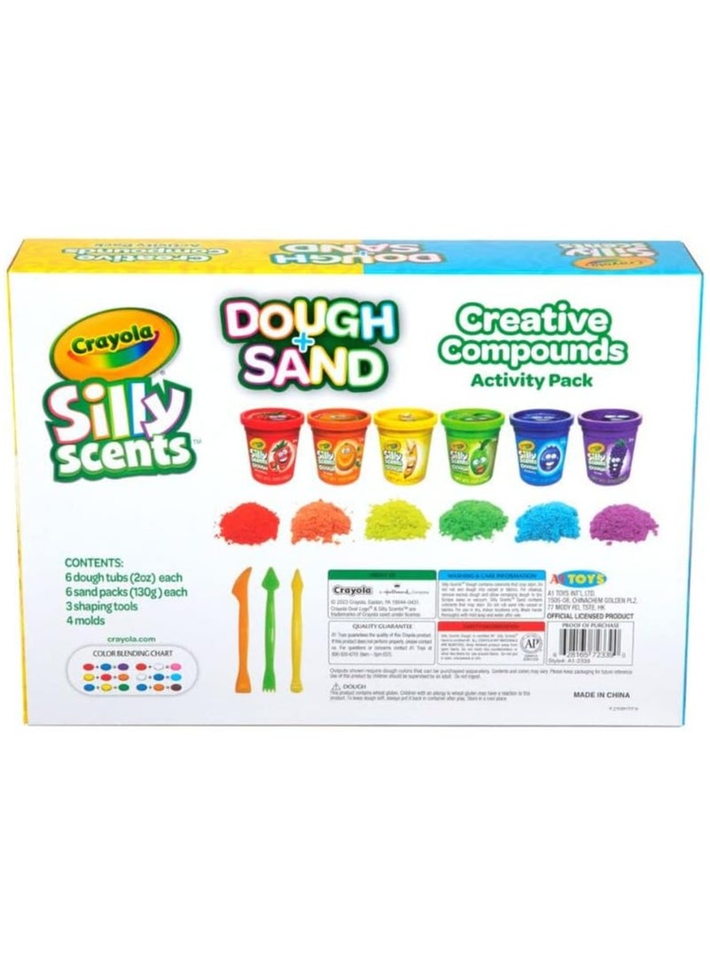 كرايولا مجموعة كرايونولا رائحة مضحكة للطين والحرف - مجموعة رمل وعجين معطرة للأطفال بـ 6 ألوان وروائح الفواكه - متعة حسية إبداعية للأعمار من 3 سنوات وما فوق - Image 2