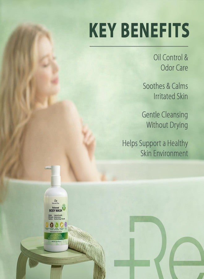 Recuren Plus Antifungal Body Wash Soap: Antibacterial, Shower Gel for Back Acne, Seborrheic Dermatitis, Folliculitis, Psoriasis, Jock Itch & Ringworm (10 Fl Oz (Pack of 1, Herbal Floral - Image 2
