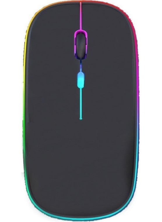 Sprange Srm1 RGB LED Rechargeable Dual Mode 2.4ghz Wireless + 5.1V Bluetooth Mouse  - Image 1