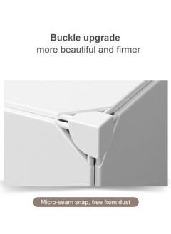 XiuWoo Diy Portable Under Bed Plastic Shoe Rack Cabinet With Doors Modular 126X31X31 Cm 6 Shelves 12 Pairs Of Shoe  - Image 5