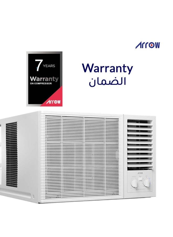 Arrow 2 Ton Window high cooling Air Conditioner, and energy-efficient technology, Mechanical Controls, 100% Copper, Golden Fin , Back Grill Protection, White Color with 7 years compressor warranty | 20100 BTU Cooling only Model Name: RO-24WCHC. - Image 4