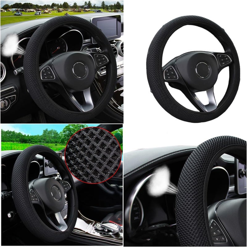 MRTIOO Breathable Stretch Steering Wheel Cover - Image 1