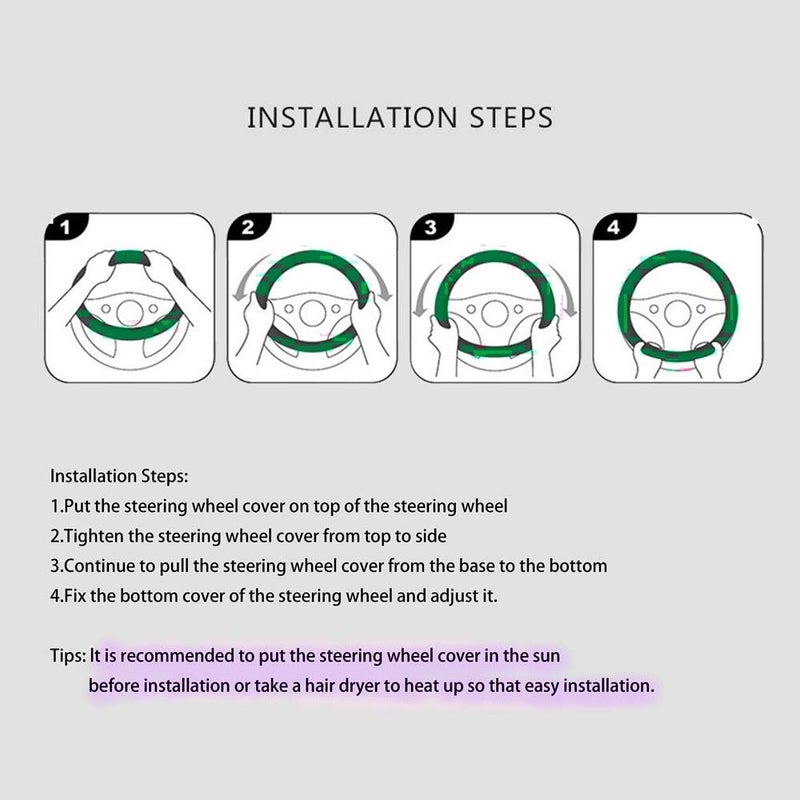 MRTIOO Breathable Stretch Steering Wheel Cover - Image 5