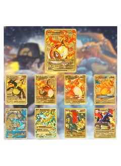 Pokemon Pokemon 110 PCS Assorted Cards Deck Box Set TCG Cards Rare Shiny Card Collection Cards (Gold)  - Image 2
