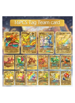 Pokemon Pokemon 110 PCS Assorted Cards Deck Box Set TCG Cards Rare Shiny Card Collection Cards (Gold)  - Image 3