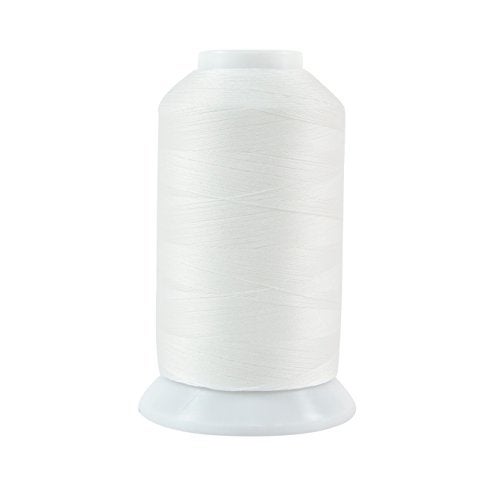 Superior Threads Masterpiece 3-Ply 50 Weight Egyptian Cotton Sewing Thread Cone - 2,500 Yards (#186 Blanc) - Image 1