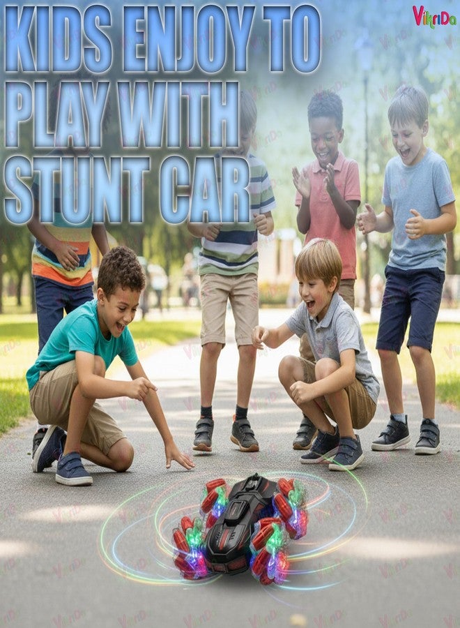 VikriDA 4WD RC Stunt Drift Car with Hand Gesture Sensor, 360° Rotating Remote Control Car, High-Speed Off-Road Crawler Racing Toy for Kids Boys Adults (Age 5+) - Multicolor - Image 4