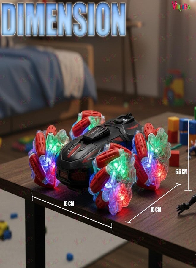 VikriDA 4WD RC Stunt Drift Car with Hand Gesture Sensor, 360° Rotating Remote Control Car, High-Speed Off-Road Crawler Racing Toy for Kids Boys Adults (Age 5+) - Multicolor - Image 3